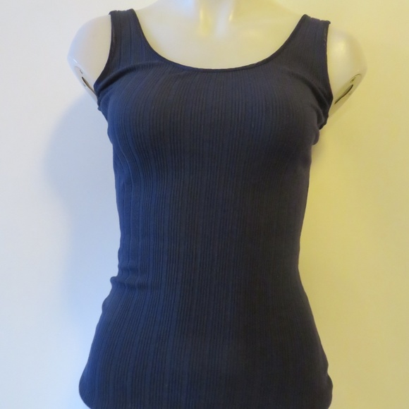 TRANSIT BLUE RIBBED TANK TOP SZ 2/S* - Picture 2 of 6